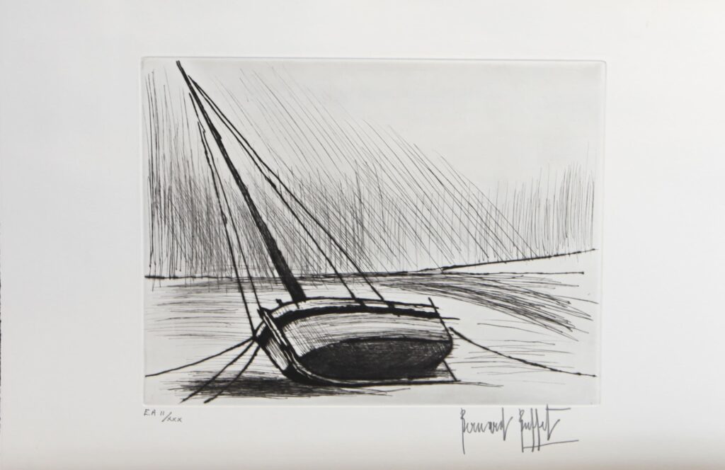 109 Bernard BUFFET, Marée Basse, Pointe Sèche, 1980, EA 33 50,5 Cm