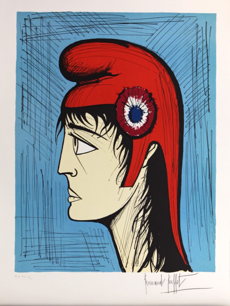 Post90 BUFFET Marianne, Lithographie Originale EA XLIII L, 1989