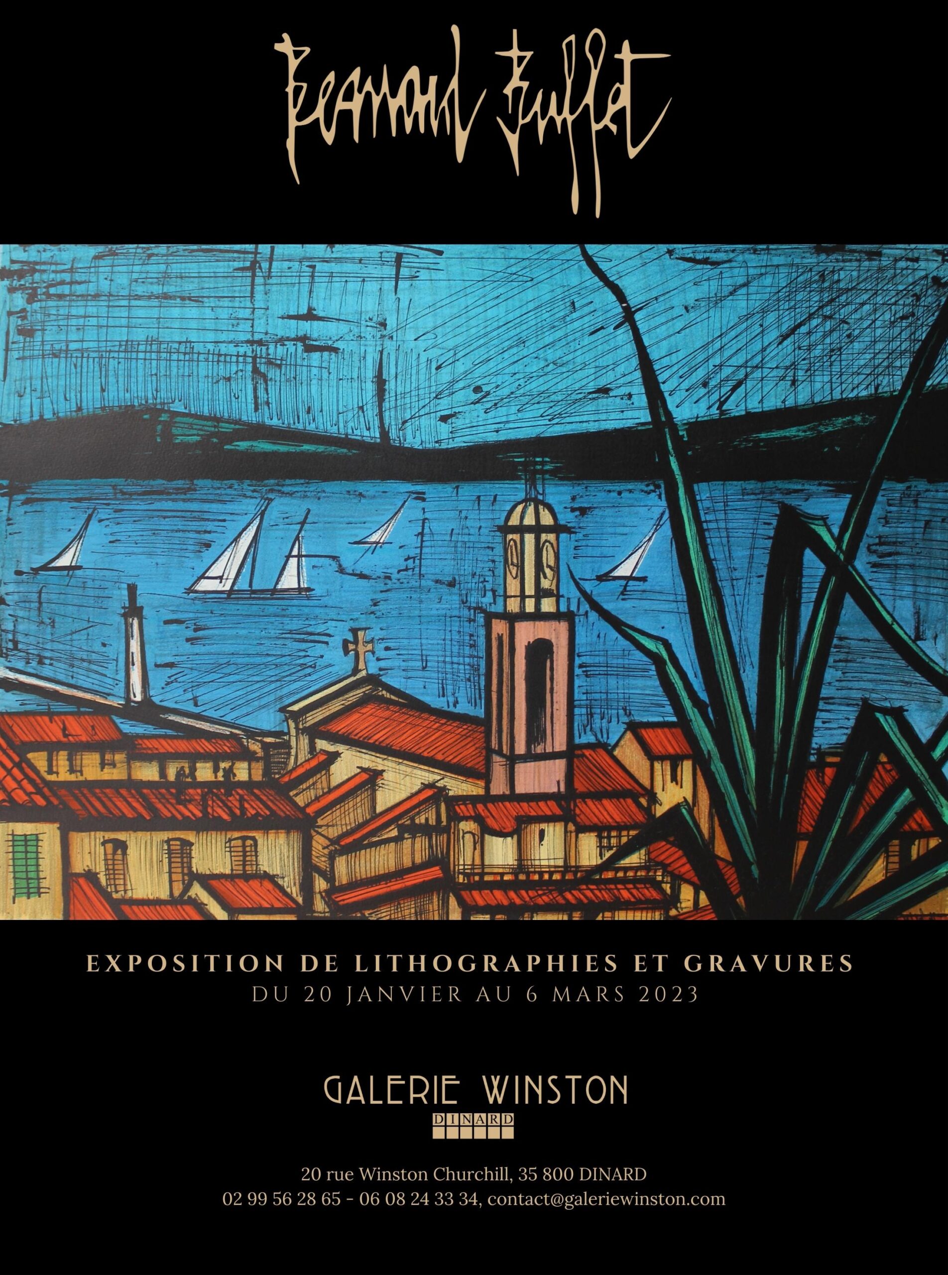 Bernard Buffet exposition lithographies et gravures 2023
