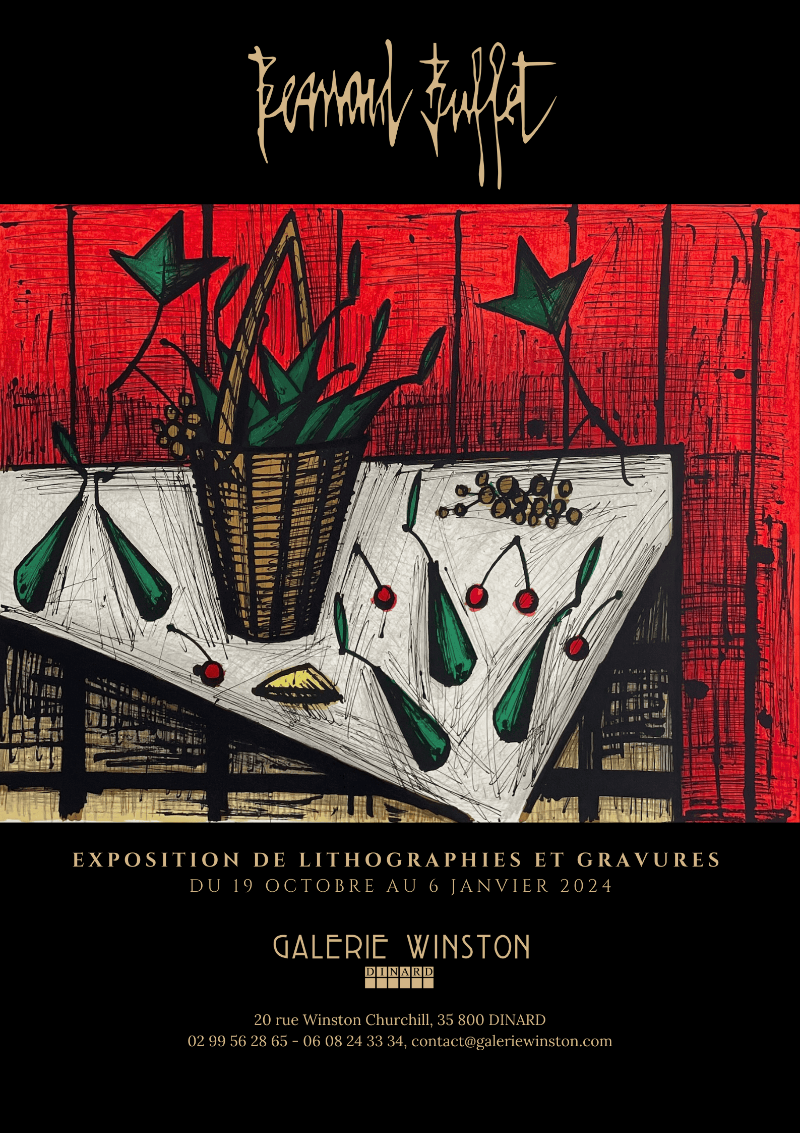 Bernard Buffet affiche d'exposition