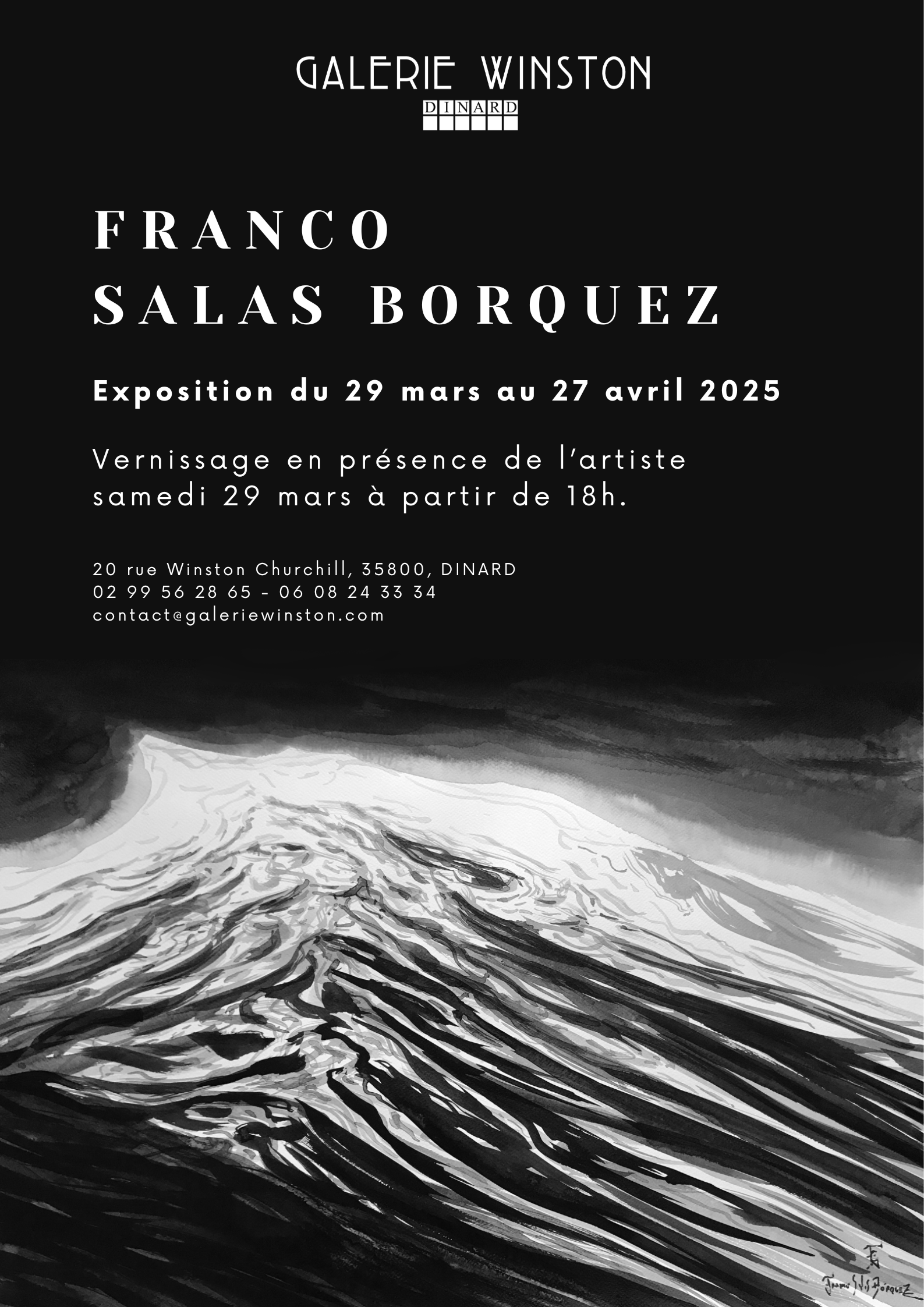 Affiche d'exposition Franco Salas Borquez