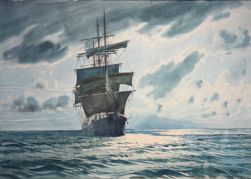 Marin Marie, Cap Hornier à Contre Jour (1)