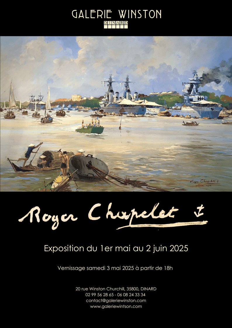 affiche d'exposition Roger Chapelet