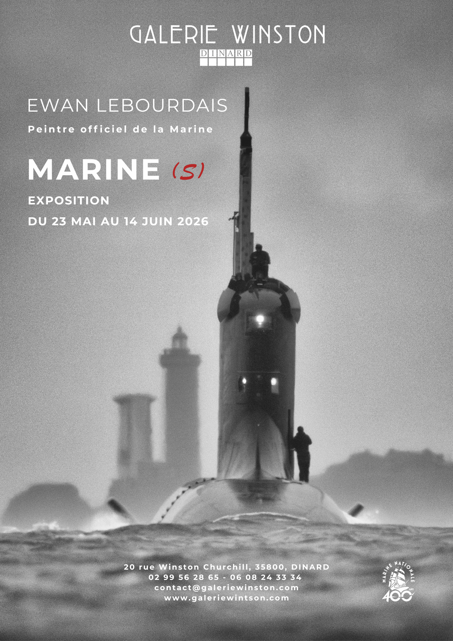 Affiche d'exposition Marine(s) Ewan Lebourdais